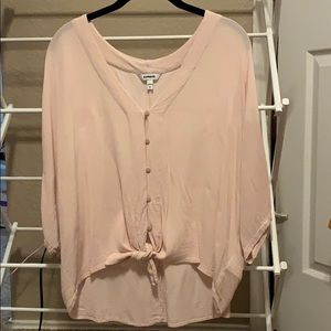 Women’s Express Tie Front Blouse Size L